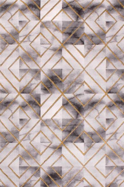 Celebrity Interiors Bianco 196SA Cream/Gold Rug in Grey - Size: 160 cm x 225 cm - image 1