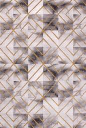 Celebrity Interiors Bianco 196SA Cream/Gold Rug in Grey - Size: 160 cm x 225 cm - thumbnail 1