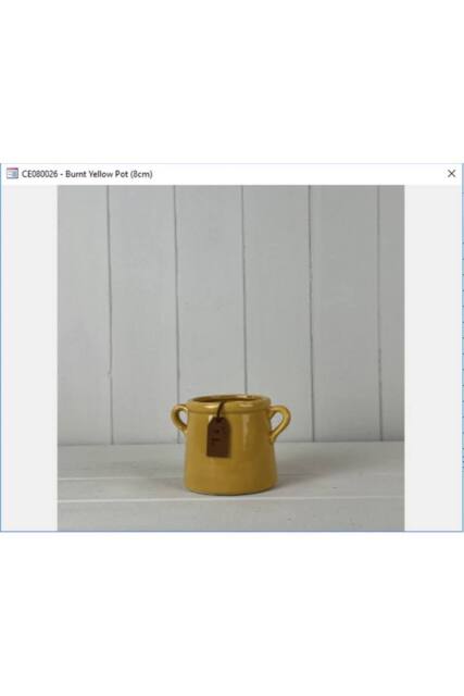 "KDMD Rustic Burnt Yellow For You"" Pot"" - 8mm in Mustard" - image 1