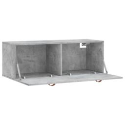 Berkfield Home Wall Cabinet Concrete Grey 100x36.5x35 cm Engineered Wood - thumbnail 6