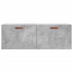 Berkfield Home Wall Cabinet Concrete Grey 100x36.5x35 cm Engineered Wood - thumbnail 5