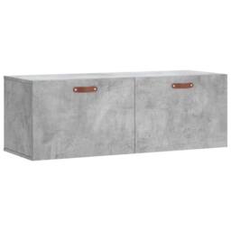 Berkfield Home Wall Cabinet Concrete Grey 100x36.5x35 cm Engineered Wood - thumbnail 3