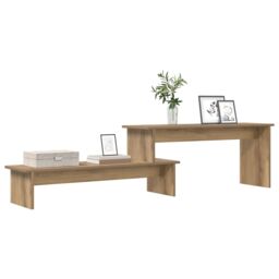 Berkfield Home TV Cabinet Artisan oak 180 x 30 x 43 cm Engineered wood in Brown - thumbnail 3
