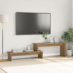 Berkfield Home TV Cabinet Artisan oak 180 x 30 x 43 cm Engineered wood in Brown - thumbnail 1
