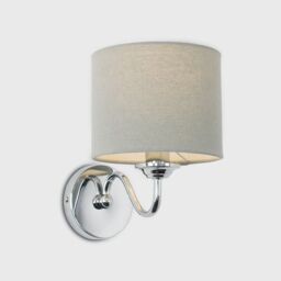 ValueLights Rocha Pair of Silver Indoor Wall Lights - thumbnail 3