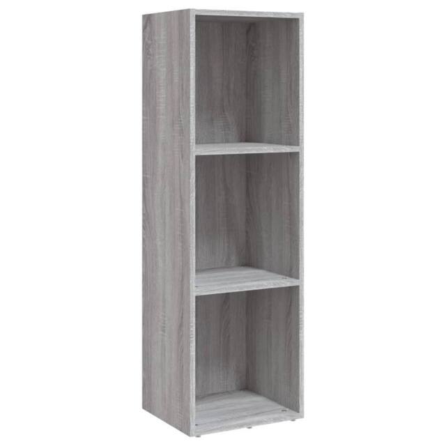 Berkfield Home Book Cabinet/TV Cabinet Grey Sonoma 36x30x114 cm Engineered Wood - Size: 36 x 30 x 114 cm - image 1