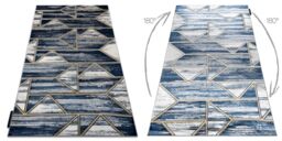 RugsX De Luxe Rug in Blue - Size: 180 cm x 270 cm - thumbnail 3