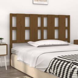 Berkfield Home Beautiful Bed Headboard Honey Brown 145.5x4x100 cm Solid Wood Pine - thumbnail 1