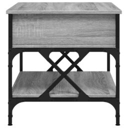 Berkfield Home Coffee Table Grey Sonoma 70x50x50 cm Engineered Wood & Metal - Size: 70 x 50 x 50 cm - thumbnail 6