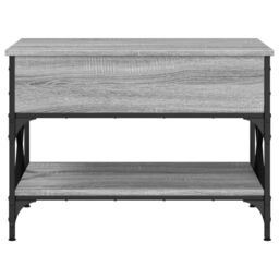 Berkfield Home Coffee Table Grey Sonoma 70x50x50 cm Engineered Wood & Metal - Size: 70 x 50 x 50 cm - thumbnail 5