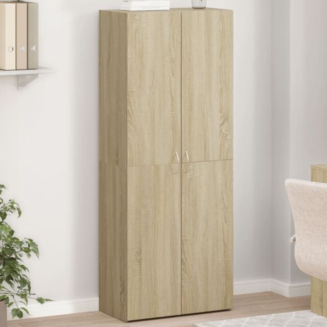 Berkfield Home File Cabinet Sonoma Oak 60x32x153 cm Engineered Wood in Brown - Size: 60 x 32 x 153 cm - image 1