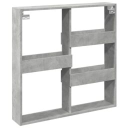 Berkfield Home Wall Cabinet Concrete Grey 80x15x80 cm Engineered Wood - Size: 80 x 15 x 80 cm - thumbnail 6