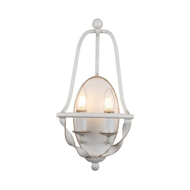 Netlighting Quoizel Bradbury Candle Wall Lamp Antique White - image 1