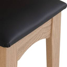 Seconique Tessa 2 Drawer Dressing Table Set - Natural Oak Effect in Light Oak - thumbnail 9
