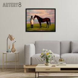 "Artery8 After Henry Stull Bonnie Scotland Framed Canvas Wall Art Print - Size: W12"" x H16""" - thumbnail 3