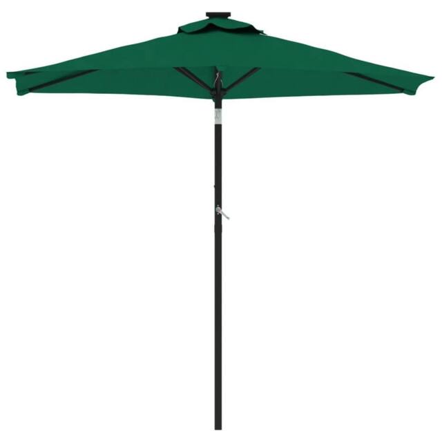 Berkfield Home Comfortable Garden Parasol with Steel Pole Green 225x225x212 cm - Size: 225 x 225 x 212 cm - image 1