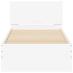 Berkfield Home Bed Frame without Mattress with LED Lights White 90x190 cm Single - thumbnail 7