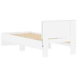Berkfield Home Bed Frame without Mattress with LED Lights White 90x190 cm Single - thumbnail 9