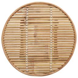 Berkfield Home Outdoor Bar Table Round √ò55x100 cm Bamboo in Brown - Size: 55x100 cm - thumbnail 8