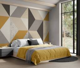 Superfresco Easy Tribal Geo Yellow Print To Order 3m x 2.8m Mural - thumbnail 4