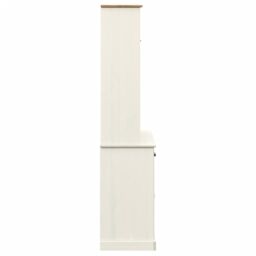 Berkfield Home Highboard VIGO White 78x40x175 cm Solid Wood Pine - Size: 78 x 40 x 175 cm - thumbnail 6