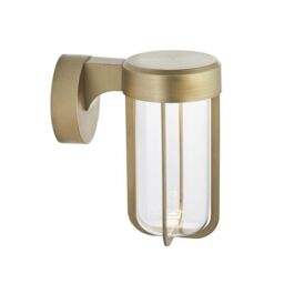 Netlighting 'BENEVENTO' Non Dimmable Contemporary Outdoor LED Glass Wall Lamp in Gold