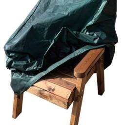 Charles Taylor Deluxe Fitted Chair Cover - L78 x W72 x H102 cm - Fully Assembled in Green - thumbnail 1