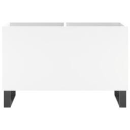 Berkfield Home Record Cabinet White 74.5x38x48 cm Engineered Wood - thumbnail 4