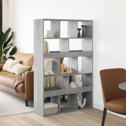 Berkfield Home Room Divider Concrete Grey 100x33x156.5 cm Engineered Wood - thumbnail 2