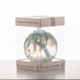 Sienna Glass Mother's Day 10cm Spirit Ball Pastel Blue - thumbnail 2