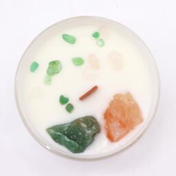 KDMD Chakra Crystal Candles - Heart Chakra in Green - thumbnail 2