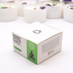 KDMD Chakra Crystal Candles - Heart Chakra in Green - thumbnail 3