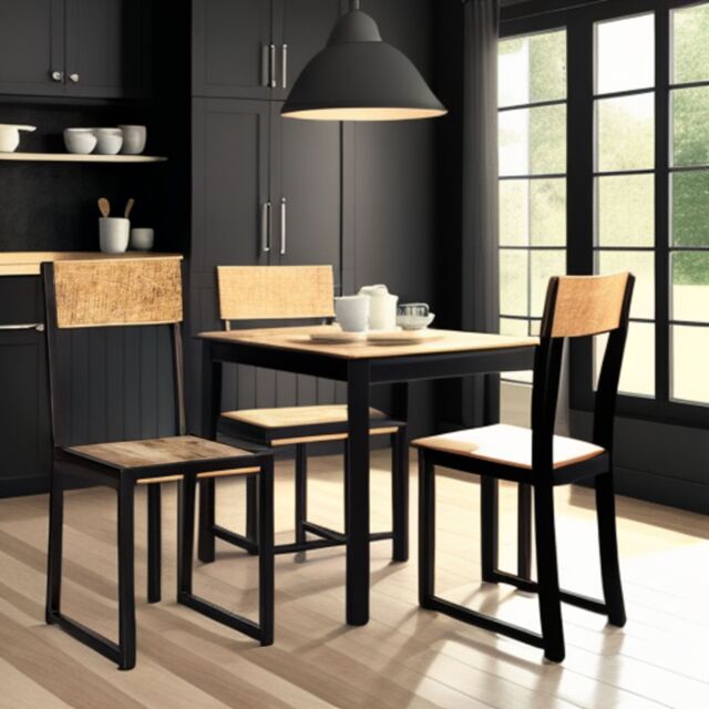 IH Design Franciscan Upcycled Industrial Mintis Metal & Wood Chair in Brown - image 1