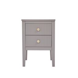 Cabinet Bits Bellaria 2 Drawer Bedside Table in Grey - thumbnail 3
