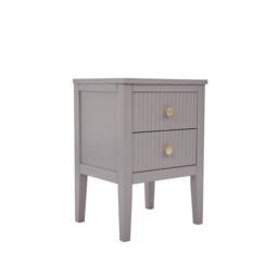 Cabinet Bits Bellaria 2 Drawer Bedside Table in Grey - thumbnail 4