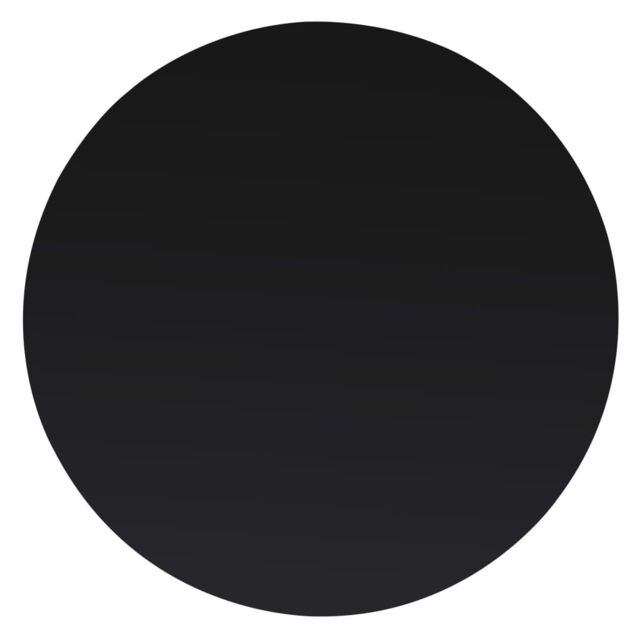 Berkfield Home Table Top Tempered Glass Round 900 mm in Black - image 1