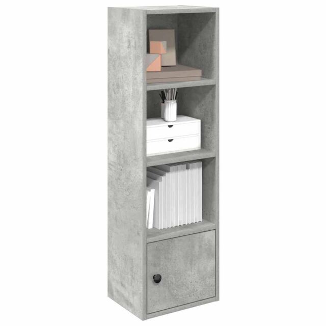 Berkfield Home Bookcase Concrete Grey 31x24x102 cm Engineered Wood - Size: 31 x 24 x 102 cm - image 1