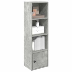 Berkfield Home Bookcase Concrete Grey 31x24x102 cm Engineered Wood - Size: 31 x 24 x 102 cm - thumbnail 1