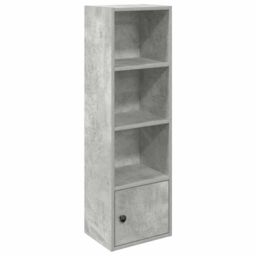 Berkfield Home Bookcase Concrete Grey 31x24x102 cm Engineered Wood - Size: 31 x 24 x 102 cm - thumbnail 2