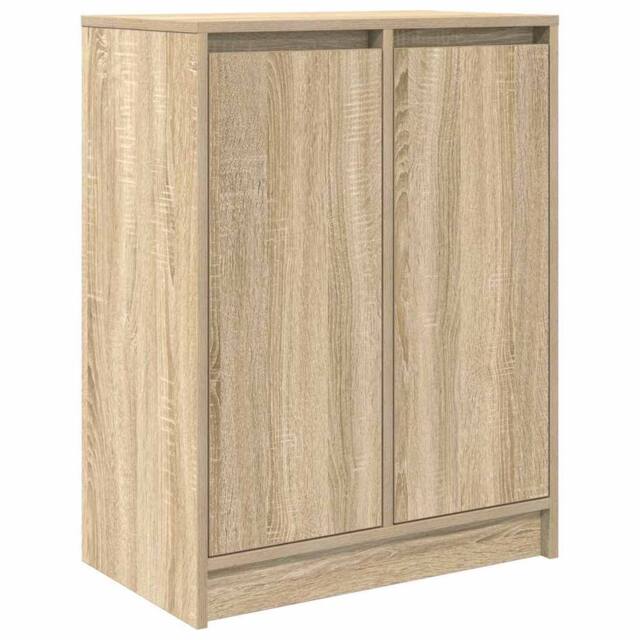 Berkfield Home Sideboard Sonoma Oak 57x34x76 cm Engineered Wood in Light Tan - Size: 57 x 34 x 76 cm - image 1