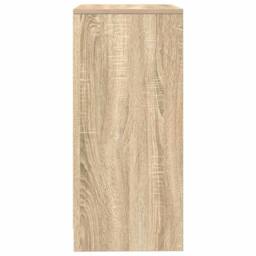 Berkfield Home Sideboard Sonoma Oak 57x34x76 cm Engineered Wood in Light Tan - Size: 57 x 34 x 76 cm - thumbnail 7