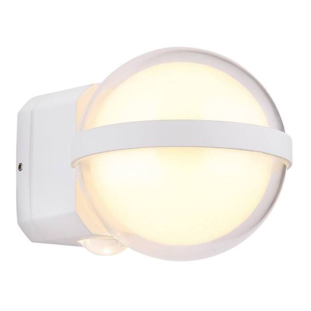 Netlighting Illi Outdoor Globe Wall Lamp White Matt IP54 LED 3000K - image 1
