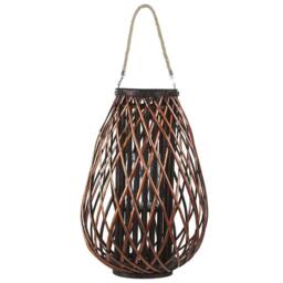 Wyld and Coco Willow Lantern 60 cm Brown Rope Handle - thumbnail 3
