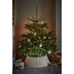 Ivyline Seagrass Round Foldable Tree Skirt H26cm W62cm in Natural - thumbnail 3