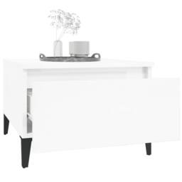 Berkfield Home Side Tables 2 pcs High Gloss White 50x46x35 cm Engineered Wood - Size: 50 x 46 x 35 cm - thumbnail 5