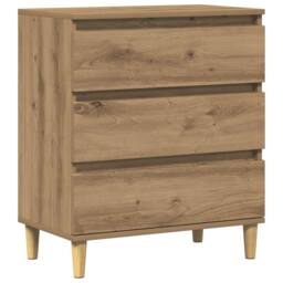 Berkfield Home Sideboard Artisan Oak 60x35x70 cm Engineered Wood in Brown - Size: 60 x 35 x 70 cm - thumbnail 3