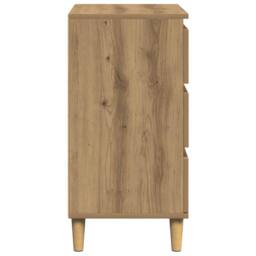 Berkfield Home Sideboard Artisan Oak 60x35x70 cm Engineered Wood in Brown - Size: 60 x 35 x 70 cm - thumbnail 5
