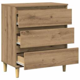 Berkfield Home Sideboard Artisan Oak 60x35x70 cm Engineered Wood in Brown - Size: 60 x 35 x 70 cm - thumbnail 7