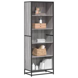 Berkfield Home Modern Bookcase Grey Sonoma 60x35x170.5 cm Engineered Wood - thumbnail 2