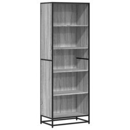 Berkfield Home Modern Bookcase Grey Sonoma 60x35x170.5 cm Engineered Wood - thumbnail 3
